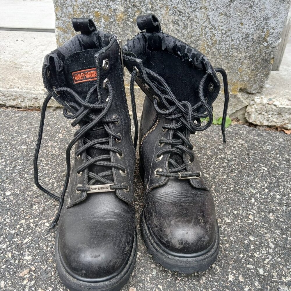 Harley-Davidson Women’s Leather Motorcycle Boots | Size 7